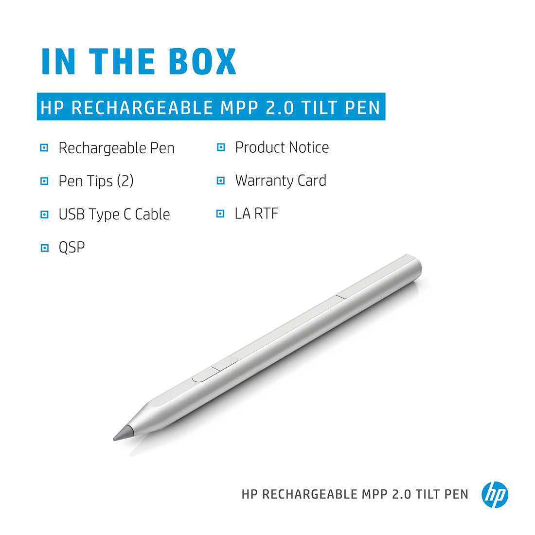 [RePacked]HP MPP 2.0 Rechargeable Tilt Pen with USB-C 30 Days Battery Life and Custom Buttons