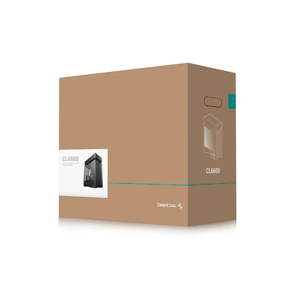 Deepcool CL6600 ATX Case with Pre‑Installed 360mm ARGB Liquid Cooler & Dual Bottom ARGB Fans
