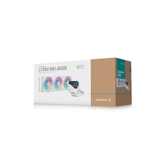 DeepCool LT360 ARGB 360mm All in One Anti-Leak CPU Liquid Cooler-White