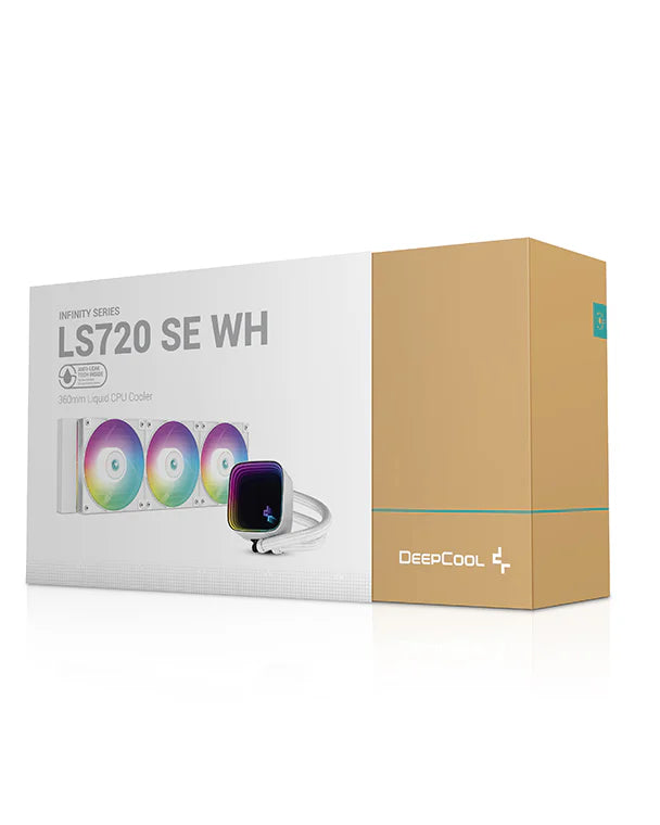 Deepcool LS720 SE WH 360mm ARGB All in one CPU Liquid Cooler - White