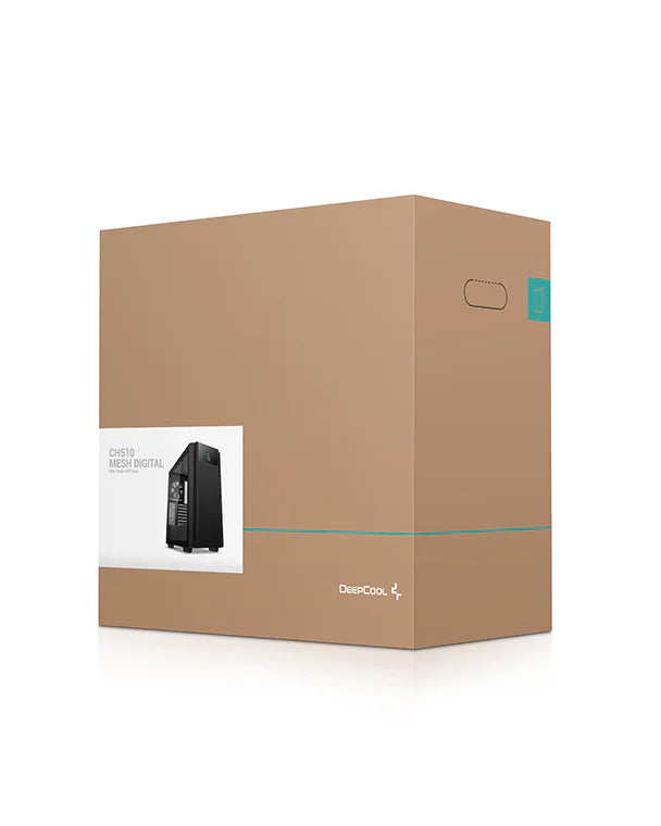 DeepCool CH510 MESH DIGITAL Computer Case Magnetic Tempered Glass Window ATX Mid-Tower Gaming Cabinet