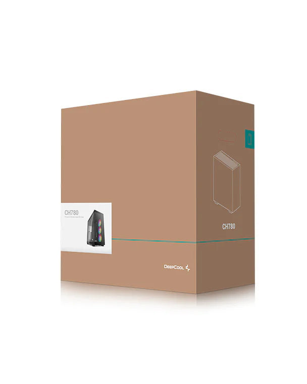 DeepCool CH780 ARGB Tempered Glass Side Panel E-ATX Full-Tower Premium Gaming Cabinet - Black