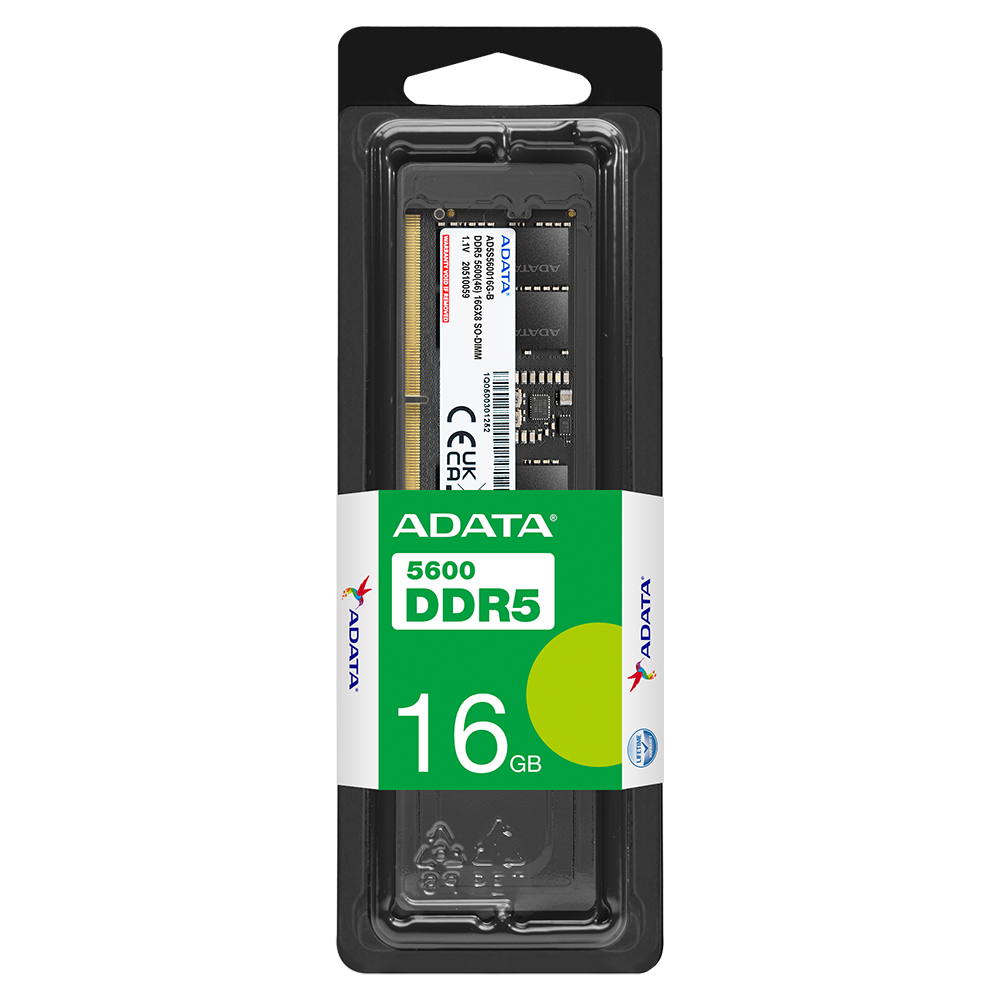 ADATA 16GB DDR5 RAM 5600MHz CL46 SO-DIMM Laptop Memory Module