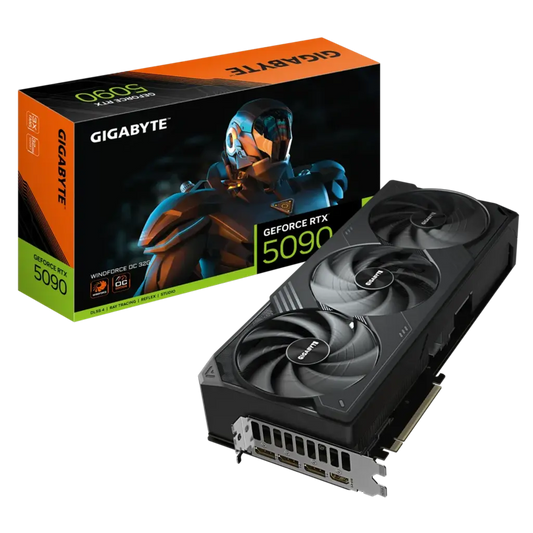 GIGABYTE GeForce RTX 5090 WINDFORCE OC 32G GDDR7 Triple Fan Graphics Card