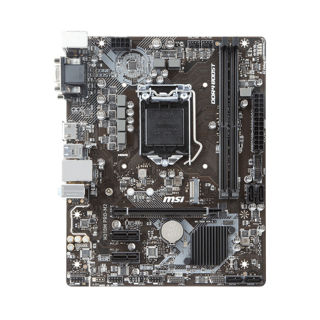 MSI H310M PRO-M2 Intel LGA1151 mATX with M.2 Motherboard