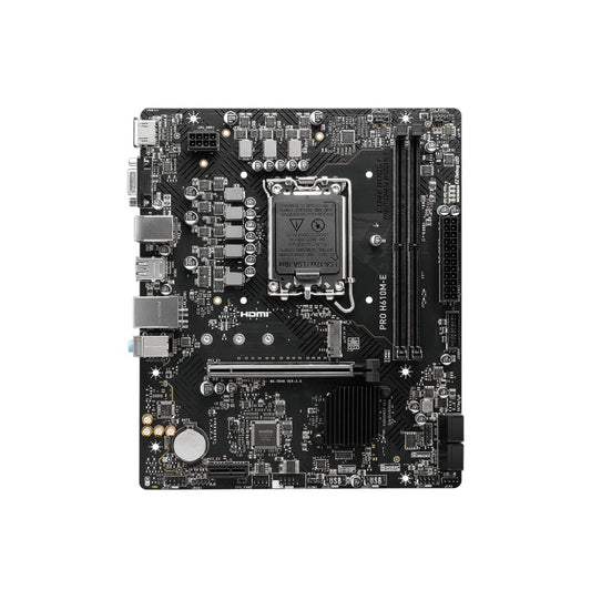 MSI PRO H610M-E DDR5 Intel H610 LGA 1700 Micro-ATX Motherboard