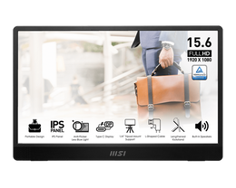 MSI PRO MP161 E2 15.6" Full-HD IPS 60Hz Portable Ultra-Slim with speaker Monitor
