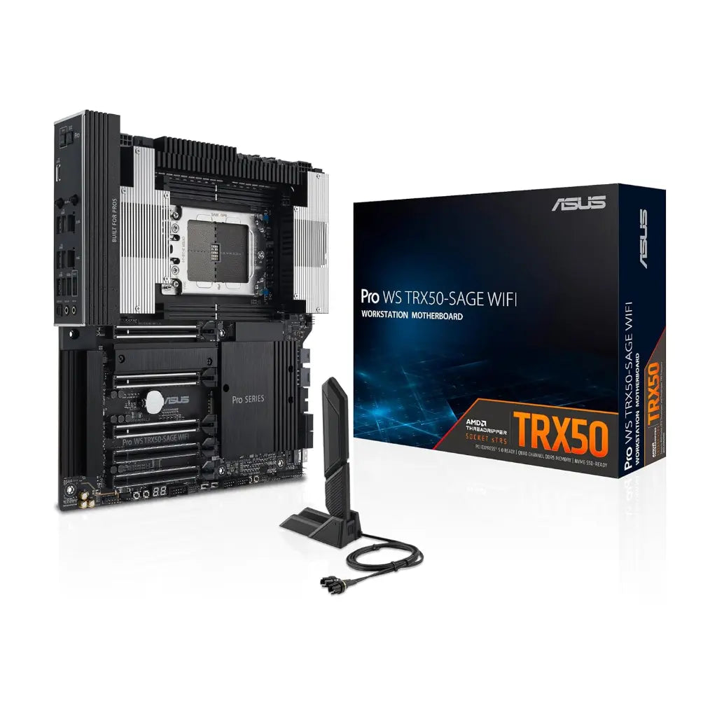 ASUS PRO WS TRX50-SAGE WIFI AMD TRX50 Chipset sTR5 Socket DDR5 CEB Workstation Motherboard-tpstech.in