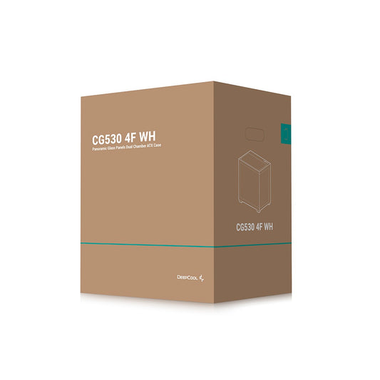 DeepCool CG530 4F Tempered Glass ATX Mid Tower Cabinet-White