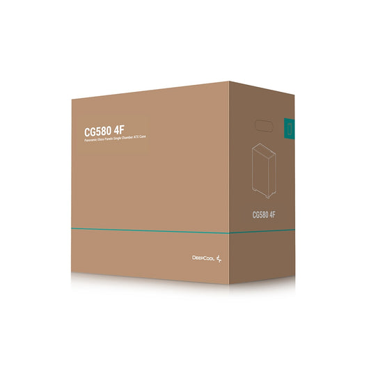 DeepCool CG580 4F Tempered Glass ATX Mid Tower Cabinet-Black