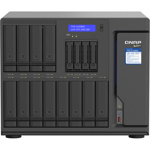 QNAP TVS-h1688X-W1250-32G 16 Bay High Speed Media NAS Enclosure - Black
