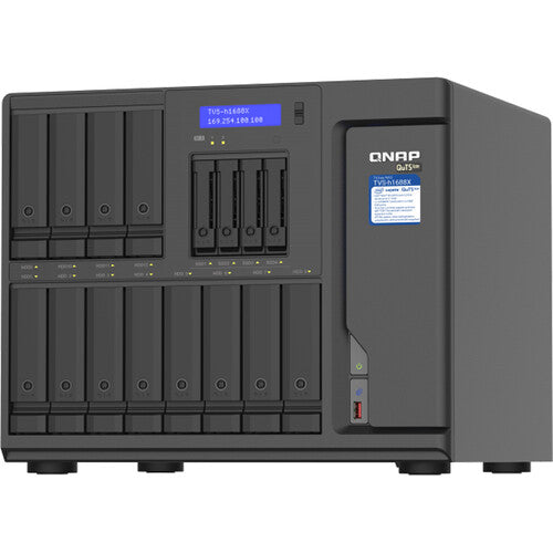 QNAP TVS-h1688X-W1250-32G 16 Bay High Speed Media NAS Enclosure - Black