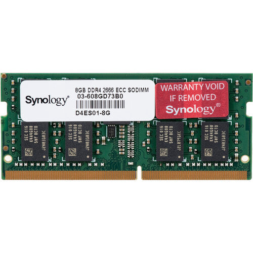 Synology 8GB DDR4 2666MHz SO-DIMM ECC Unbuffered Memory - tpstech.in