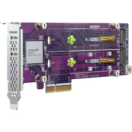 QNAP QM2-2P-344A Dual M.2 22110 / 2280 PCIe Gen3 x4 NVMe SSD Expansion Card