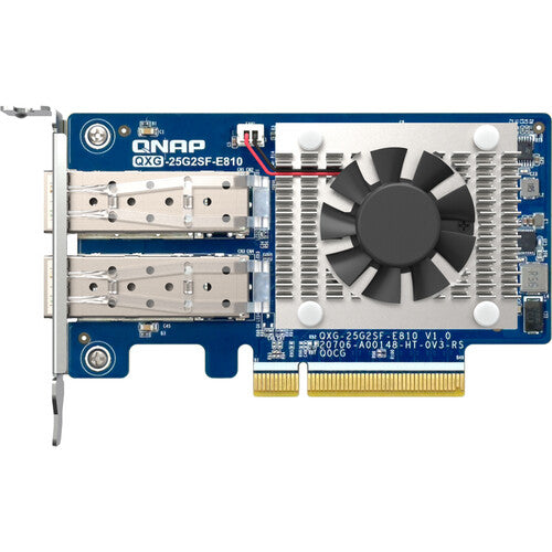 QNAP QXG-25G2SF-E810 Dual Port 25GbE PCIe 4.0 Network Expansion Card
