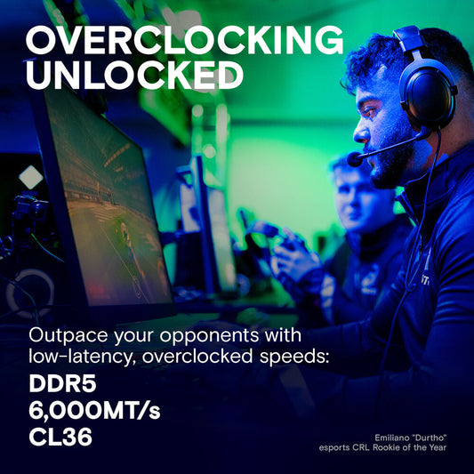 Crucial Pro Overclocking 16GB DDR5 6000Mhz CL36 UDIMM OC Gaming Memory
