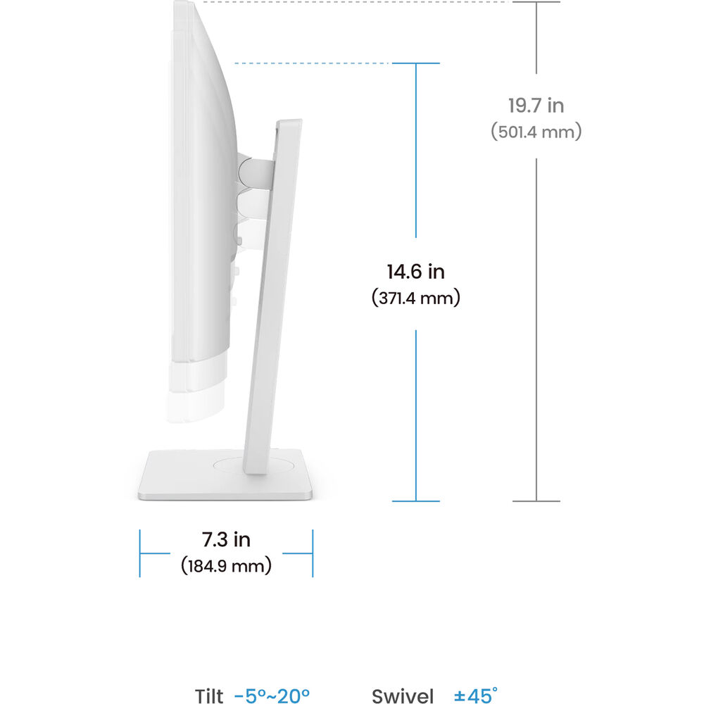 BenQ GW2486TC 23.8" 100Hz 1080p FHD Ergonomic USB-C Home Office Monitor with Speakers