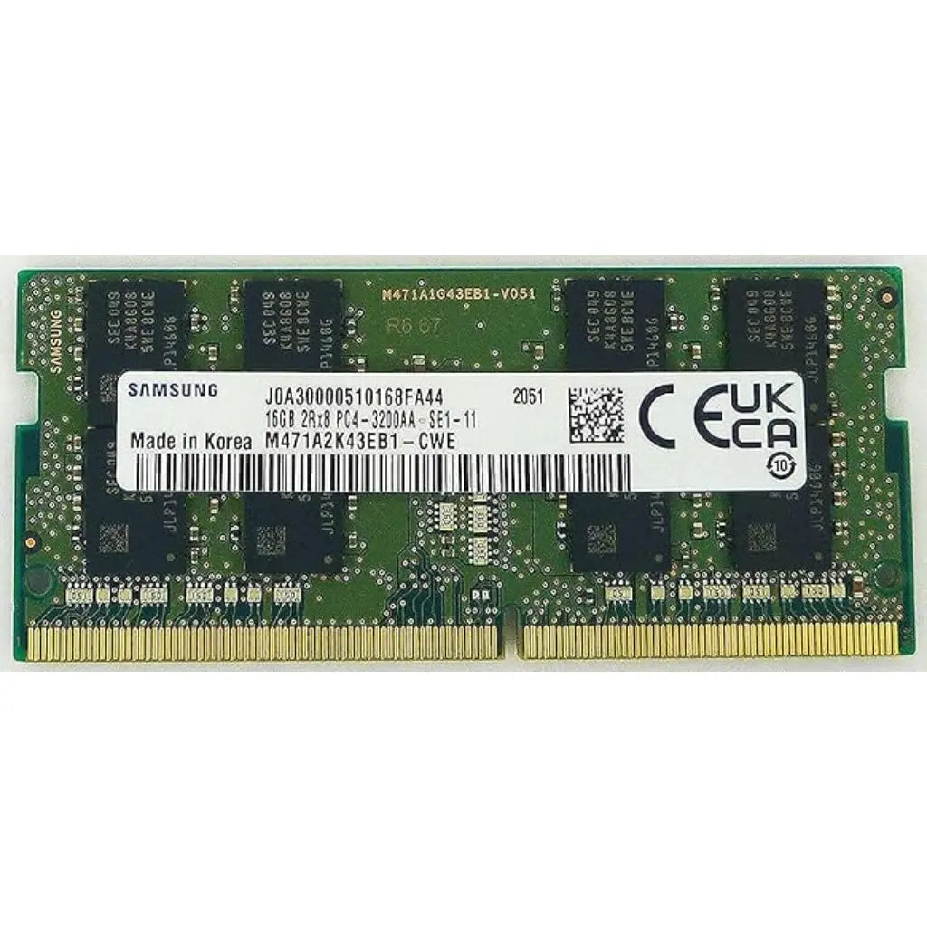 Samsung 16GB DDR4 RAM 3200MHz CL22 2Rx8 260-Pin SODIMM Laptop