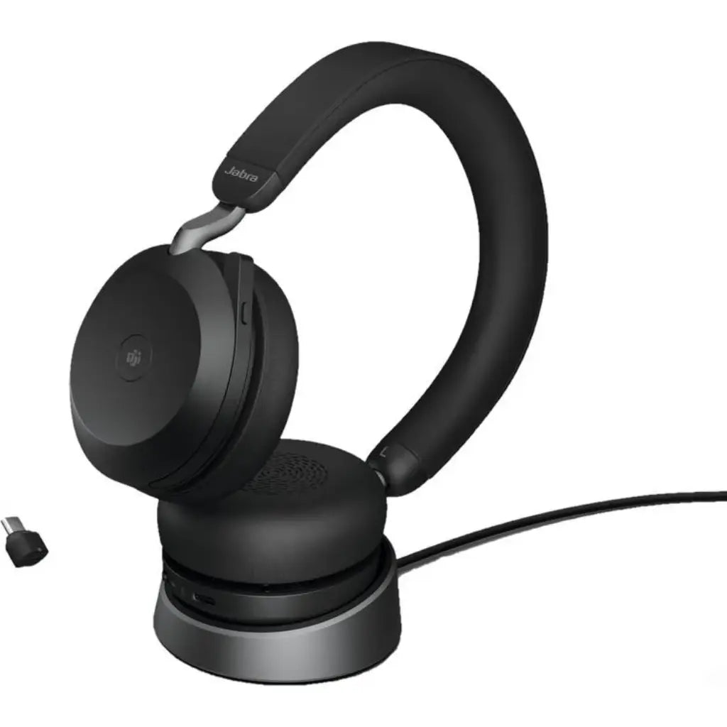 Jabra Evolve2 75 MS Stereo Wireless Headset with Active Noise Cancellation USB‑C
