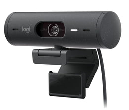 Logitech BRIO 500 1080p Full-HD Webcam with Dual Mics and Auto Light Corrections