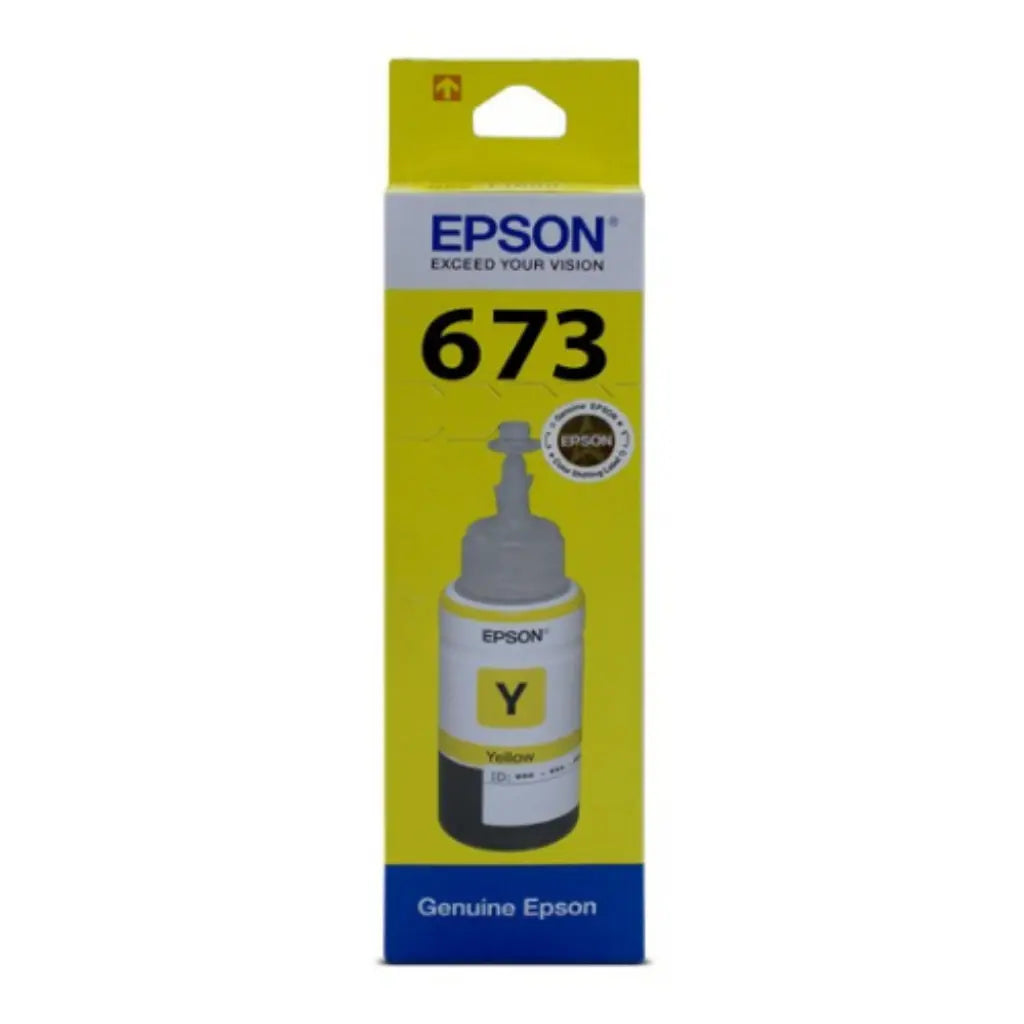 Epson T6734 (C13T673498) Yellow Ink Bottle 70ml Compatible with EcoTank L Series Printers