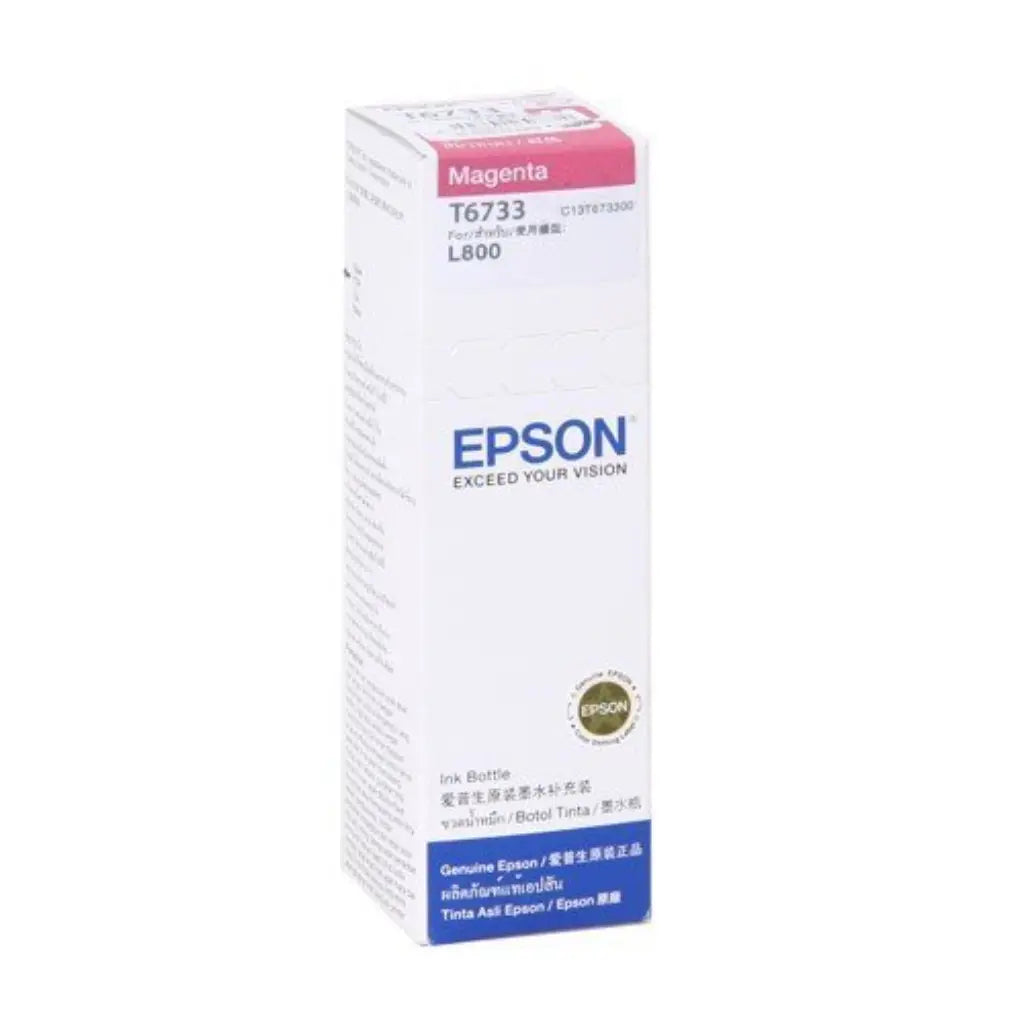Epson T6733 C13T673398 Magenta 70ml Ink Bottle Compatible with Epson L800/L805/L810/L850/L1800