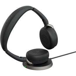 Jabra Evolve2 65 Flex UC Stereo Wireless Headset with Hybrid ANC ClearVoice Mic