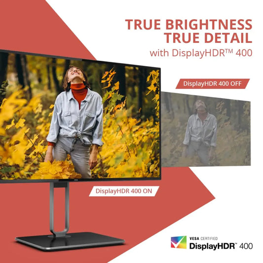AOC U27U2DP 27" 4K UHD IPS Monitor with USB‑C Docking HDR400-tpstech.in