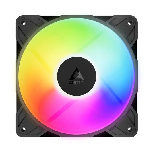 ARCTIC P12 Pro Reverse A RGB 120mm PWM Cabinet Fan - Black-tpstech.in