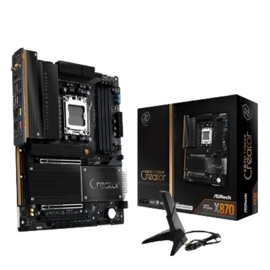 ASRock X870 Taichi Creator AMD X870 AM5 ATX DDR5 Motherboard with WiFi 7-tpstech.in