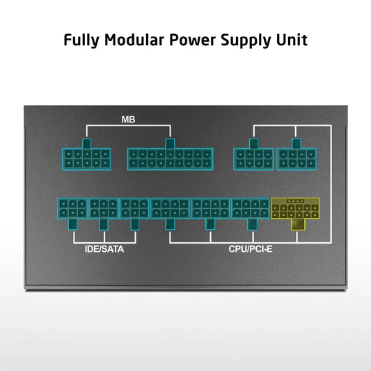 Prolab XPower XP‑1000P 1000W ATX 3.1 80 Plus Platinum Fully Modular Power Supply-tpstech.in