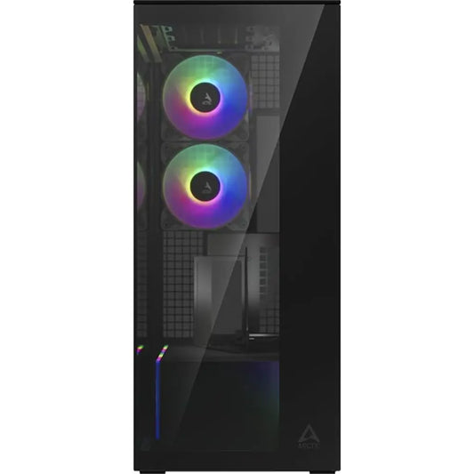 ARCTIC Xtender VG E-ATX Mid Tower Computer Case with Vertical GPU Mount - Mirror Black-tpstech.in