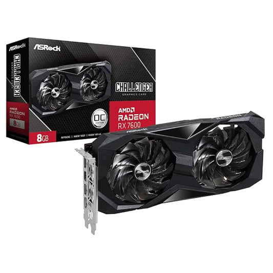ASRock Radeon RX 7600 Challenger 8GB OC Graphics Card-tpstech.in