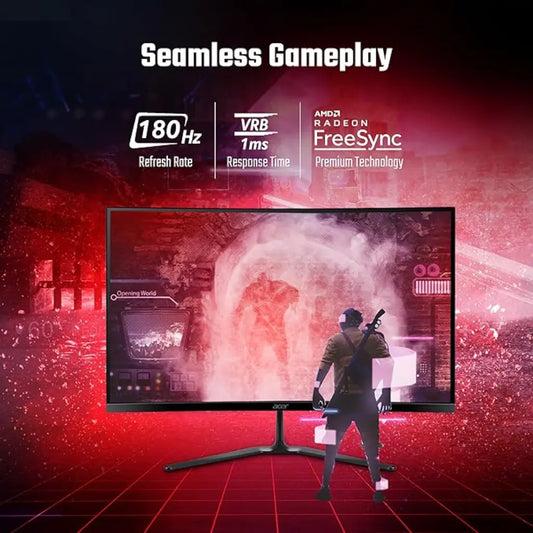 Acer ED270R S3 27" 180Hz 1ms Full HD 1500R Curved Gaming Monitor-tpstech.in