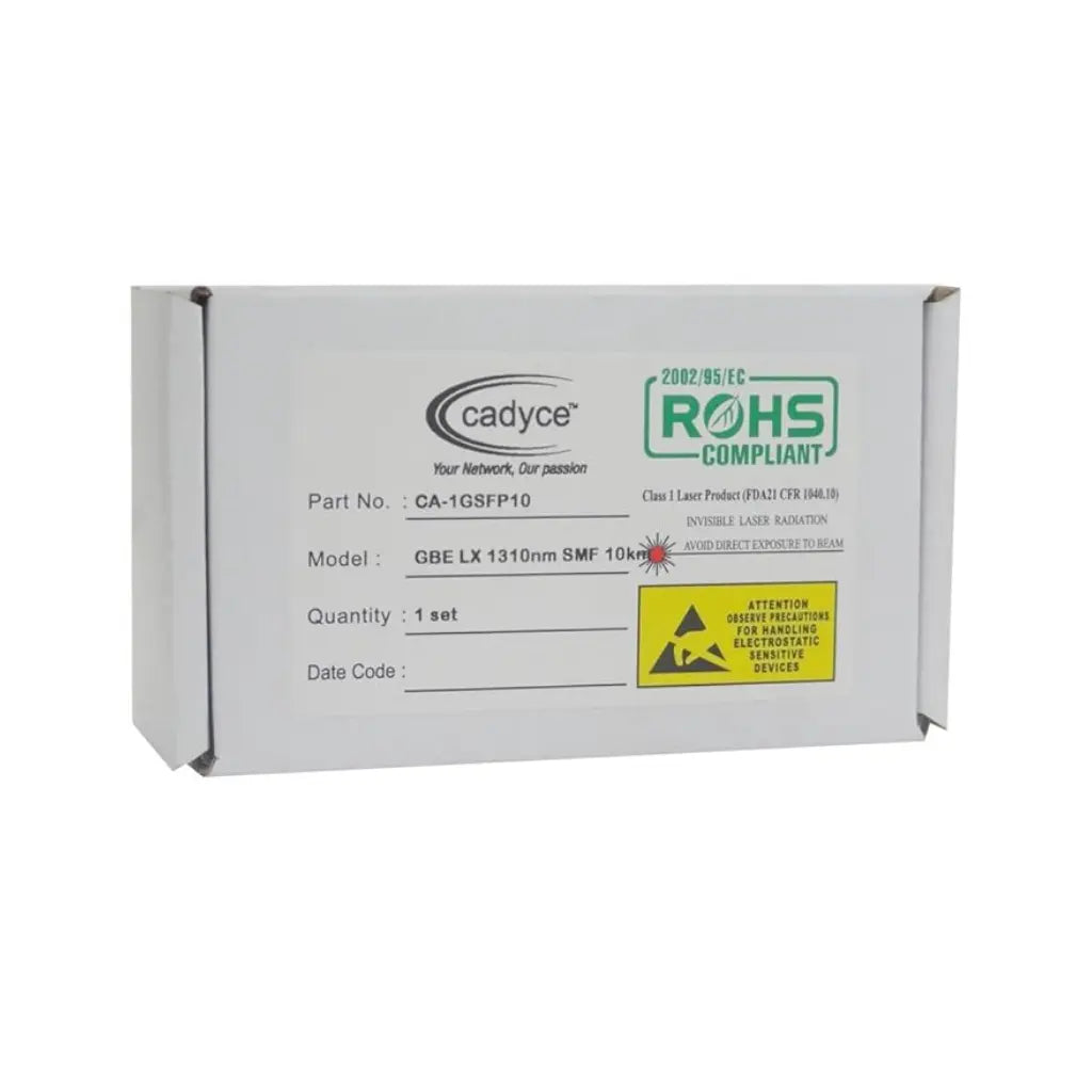 Cadyce CA-1GSFP10 Single Mode SFP Transceiver 1.25Gbps 1310nm-tpstech.in