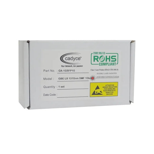 Cadyce CA-1GSFP10 Single Mode SFP Transceiver 1.25Gbps 1310nm-tpstech.in