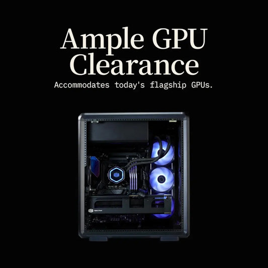 Cooler Master MasterFrame 500 Mesh ARGB Open‑Frame Mid‑Tower Case - Black-tpstech.in
