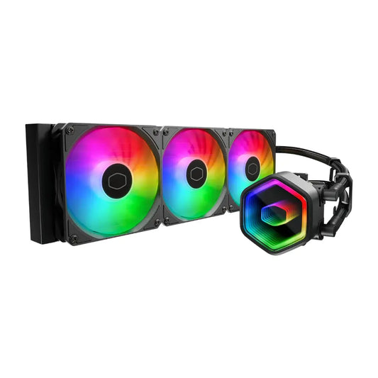 Cooler Master MasterLiquid 360 Core II ARGB Liquid CPU Cooler with DualāChamber G9R Pump-tpstech.in