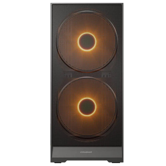 Cougar Airface 180 Tempered Glass Mid Tower Computer Case with Dual 180mm ARGB Fans-tpstech.in