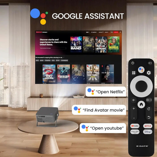 Egate Duster 12X Full HD 1080p Projector with Google TV 1200 ISO Lumens-tpstech.in