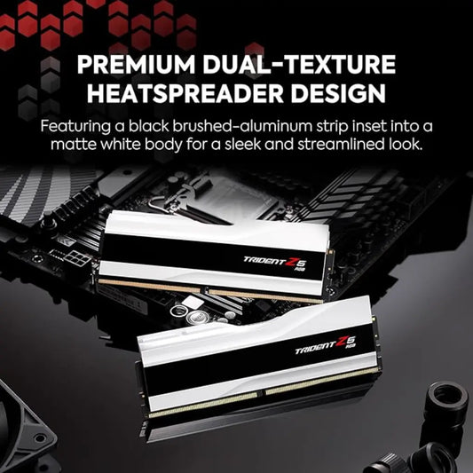 G.Skill Trident Z5 RGB 64GB (2x32GB) DDR5 RAM 6000MHz CL30 288-Pin Gaming Desktop Memory-tpstech.in