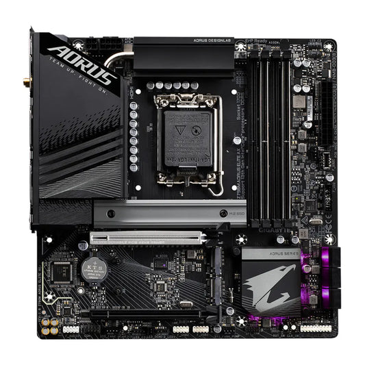 Gigabyte Z790M AORUS ELITE AX Wi-Fi 6E Intel Z790 LGA1700 DDR5 Micro-ATX Motherboard-tpstech.in