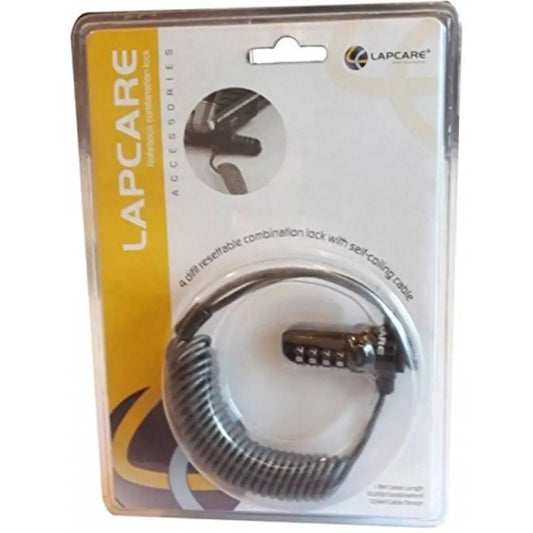 Lapcare LOSLNU4979 Notebook Combination Lock 1.8m Coiled Cable-tpstech.in
