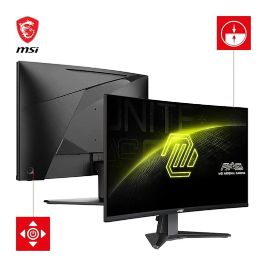 MSI MAG 27CQ6PF 27" WQHD 180Hz Curved Gaming Monitor- 0.5ms Response Time-tpstech.in