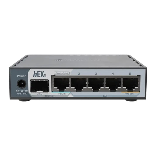 MikroTik hEX S E60iUGS Wired Router Dual-Core CPU 512MB RAM 5x Gigabit Ethernet 2.5G SFP-tpstech.in