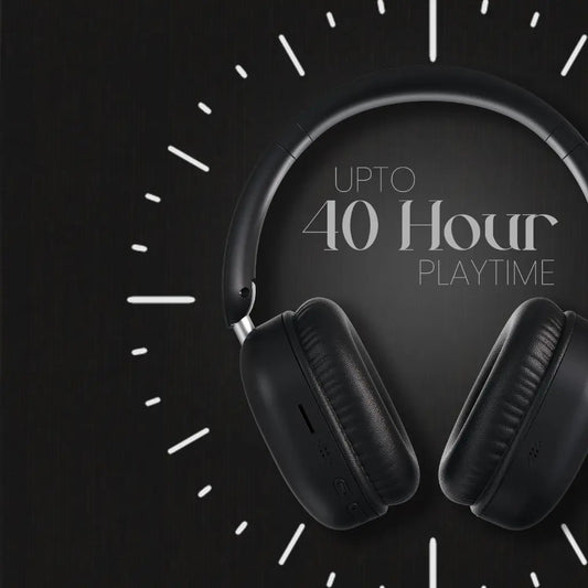 Portronics Muffs M6 POR 3261 Over Ear Wireless Bluetooth Headphone 40H Playtime-tpstech.in