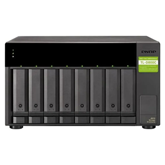 QNAP TL‑D800C‑EU 8‑Bay USB 3.2 Gen 2 Type‑C JBOD Storage Expansion Enclosure-tpstech.in