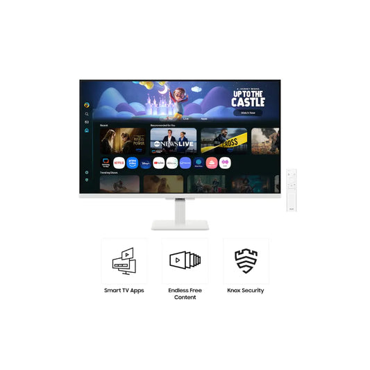 Samsung LS27FM501EW 27" M5 FHD Smart Monitor with Smart TV experience-tpstech.in