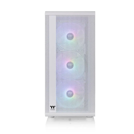 Thermaltake S200 TG ARGB Tempered Glass Snow ATX Mid Tower Computer Case-tpstech.in