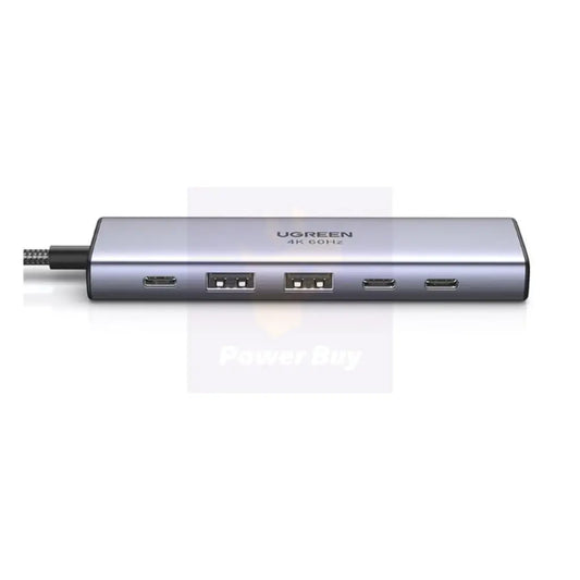 Ugreen 6-in-1 USB-C Multifunctional Adapter with HDMI 4K@60Hz 2 USB-A 3.2 2 USB-C 3.2-tpstech.in